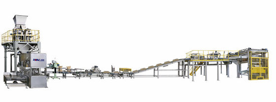 comprar Máquina de embalaje químico controlada por PLC SS304 Velocidad de embalaje de materiales 300 bolsas/hora Fabricación en línea