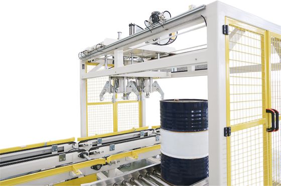 comprar Máquina de llenado de plaguicidas para barricas de 200L-1000L con cabeza de llenado giratoria de azimut múltiple y trampolín antigoteo Fabricación en línea