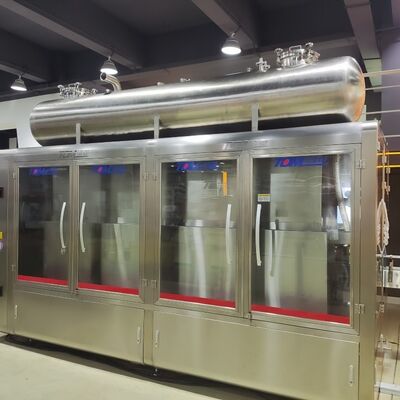 comprar Línea de llenado de disolventes de recubrimiento Control totalmente automático con máquina de tapado y etiquetado online manufacture