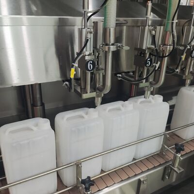comprar Máquina de llenado de líquido de detergente 1-5L hecha en fábrica con tapa y etiquetado integrados online manufacture