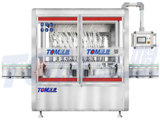 10 Máquina de llenado de aceite comestible con boquilla Máquina de llenado de pistón controlada por PLC