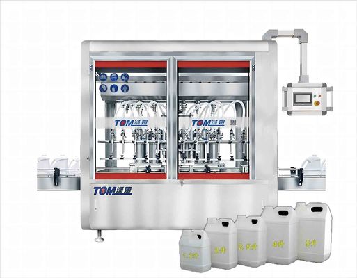 1L-5L Glifosato Paraquat Máquina de llenado de plaguicidas líquidos de tipo lineal totalmente automático
