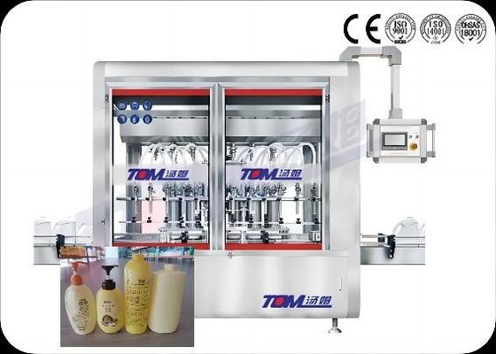 Máquina de llenado de champú de productos de cuidado personal controlada por PLC automática 100ML-1L