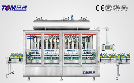 Máquina de llenado de lubricante 1L-4L 8 boquillas estilo de peso totalmente automático para contenedores