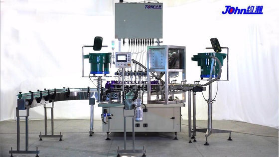 Máquina de llenado de desinfectante rotativo 1200BPH Máquina de llenado 3 en 1
