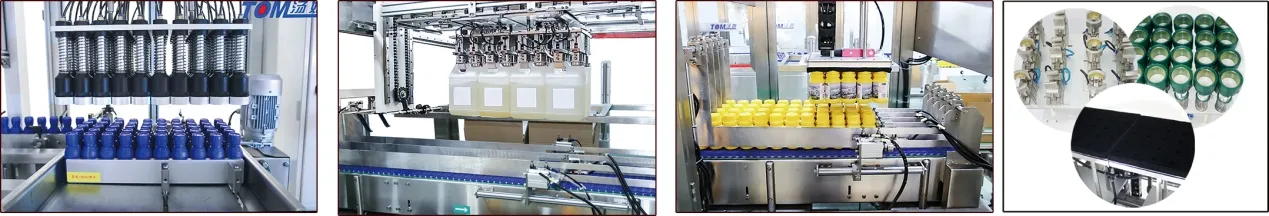 ODM Máquina automática de llenado de botellas de aceite y anticongelante con múltiples cabezas 9