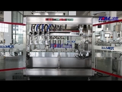 Máquina de relleno y tapado de pistón lineal de plaguicidas totalmente automática de tipo 2 en 1